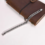 Silver Stainless Steel Cuban Chain Bracelets for Men