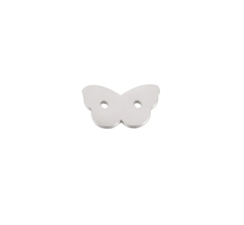20Pcs Stainless Steel Butterfly Charms DIY Jewelry