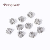 18K Plated Zircon Spacer Beads for Jewelry Making DIY