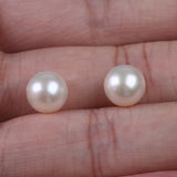 8.5-9mm Round Freshwater Pearl Half Hole DIY Accessories