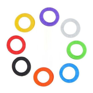 8-56Pcs/Set Rubber Key Covers for House Keys Key Chain Soft Caps Topper Keyring