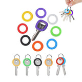 8-56Pcs/Set Rubber Key Covers for House Keys Key Chain Soft Caps Topper Keyring