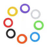 8-56Pcs/Set Rubber Key Covers for House Keys Key Chain Soft Caps Topper Keyring
