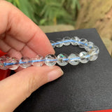8.5MM Azeztulite Crystal Bracelet High Frequency Gemstone Jewelry