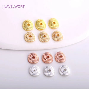 18K Plating Arc Stripe Spacer Beads for Jewelry Making
