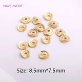18K Plating Arc Stripe Spacer Beads for Jewelry Making