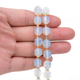 Opalite Faceted Beads, Double Terminated Points Loose Gemstone Beads