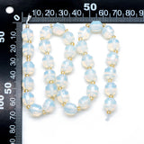 Opalite Faceted Beads, Double Terminated Points Loose Gemstone Beads