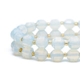 Opalite Faceted Beads, Double Terminated Points Loose Gemstone Beads