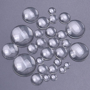 Clear Glass Cabochons for DIY Jewelry Making Pendant Bulk