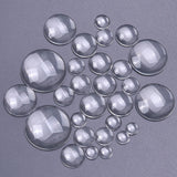 Clear Glass Cabochons for DIY Jewelry Making Pendant Bulk