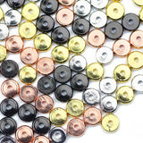 8/6/4mm Copper Rhinestone Spacer Beads for Jewelry Making DIY Findings
