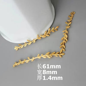 High Champagne Brass Tree Branch Charms Pendants Diy Jewelry