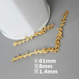 High Champagne Brass Tree Branch Charms Pendants Diy Jewelry