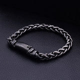 Vintage Stainless Steel Link Chain Bracelet Bangle 8.66 inch
