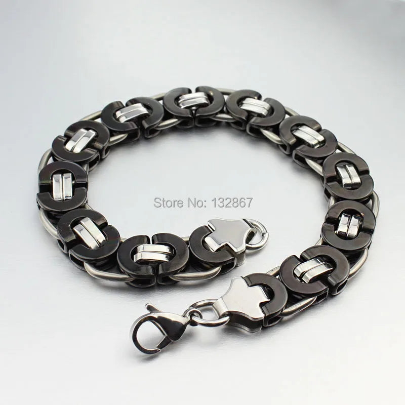 Men's Link Chain Bracelet Stainless Steel