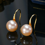 8-8.5mm Freshwater Pearl Stud Earrings 925 Sterling Silver Classic