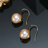 8-8.5mm Freshwater Pearl Stud Earrings 925 Sterling Silver Classic
