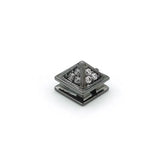 8mm Clear CZ Pyramid Beads for DIY Bracelets Necklaces