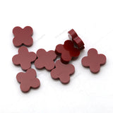 8*8mm -10*10mm Red Synthetic Gemstone Clover Four Leaf Turquoise Stone