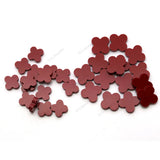 8*8mm -10*10mm Red Synthetic Gemstone Clover Four Leaf Turquoise Stone