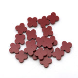 8*8mm -10*10mm Red Synthetic Gemstone Clover Four Leaf Turquoise Stone