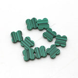 8*8mm -10*10mm Red Synthetic Gemstone Clover Four Leaf Turquoise Stone