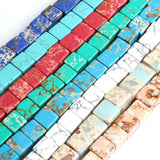 8*8mm Sea Sediment/Magnesite/Turquoise Spacer Beads Natural Stone Bead