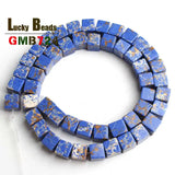 8*8mm Sea Sediment/Magnesite/Turquoise Spacer Beads Natural Stone Bead