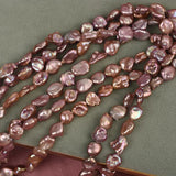 8-9MM 38Pcs/Strand Purple Freshwater Pearl Beads Diy Jewelry Making