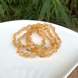 8-9MM Citrine Crystal Beads Bracelet - Crystal Gift for Women