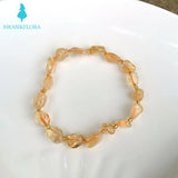 8-9MM Citrine Crystal Beads Bracelet - Crystal Gift for Women