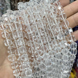 8-9MM Faceted Stone Square Quartz Agates Amazonite Beads