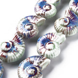 8~9Pcs Ocean Shell Star Ceramic Beads Colored Strand Jewelry DIY