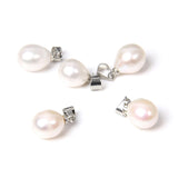 10PCS Water Drop Pearls Pendants for DIY Jewelry Making