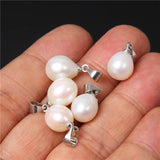 10PCS Water Drop Pearls Pendants for DIY Jewelry Making