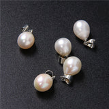 10PCS Water Drop Pearls Pendants for DIY Jewelry Making