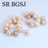 8-9mm 50pcs AA Mixed Colors No Hole Freshwater Pearl Beads