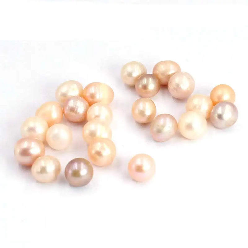 8-9mm 50pcs AA Mixed Colors No Hole Freshwater Pearl Beads