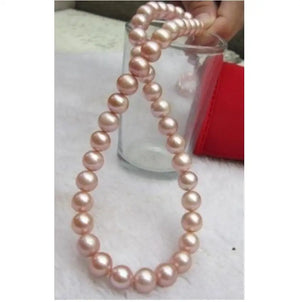 8-9mm AAA South Sea Pink Cultured Pearl Shell Necklace