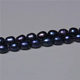 Natural Fresh Water Pearl Rice Oval Loose Beads 14'' String