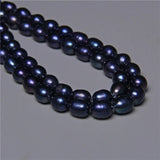 Natural Fresh Water Pearl Rice Oval Loose Beads 14'' String