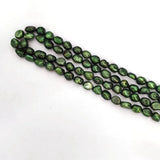 8-9mm Deep Green Natural Freshwater Cultured Pearl Loose Beads Strand