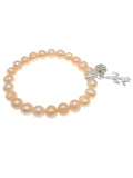 Freshwater Pearl Bracelet with Sparkle Ball Charm