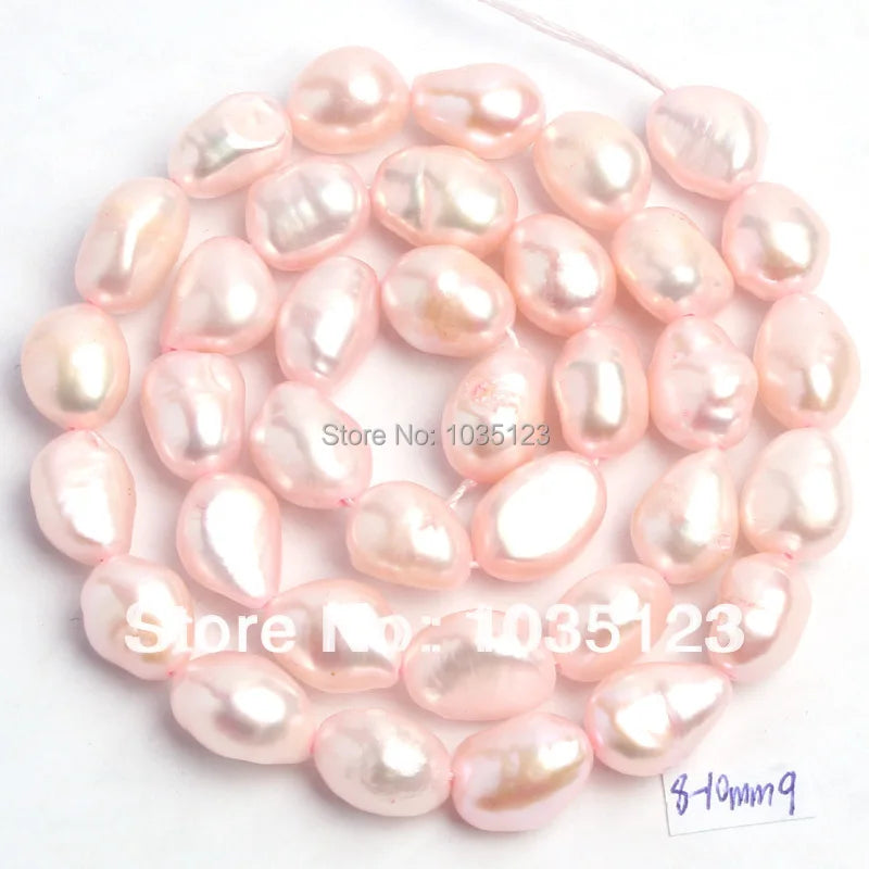 8-9mm Light Pink Freshwater Pearl Beads Strand W193