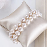 Natural Freshwater Pearl 925 Sterling Silver Choker Necklace