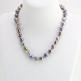 Peacock Baroque Freshwater Pearl Necklace 18inch Pearls Jewelry