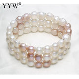 Baroque Pearl Bracelet Crystal Seed Beads Women's Jewelry Gift