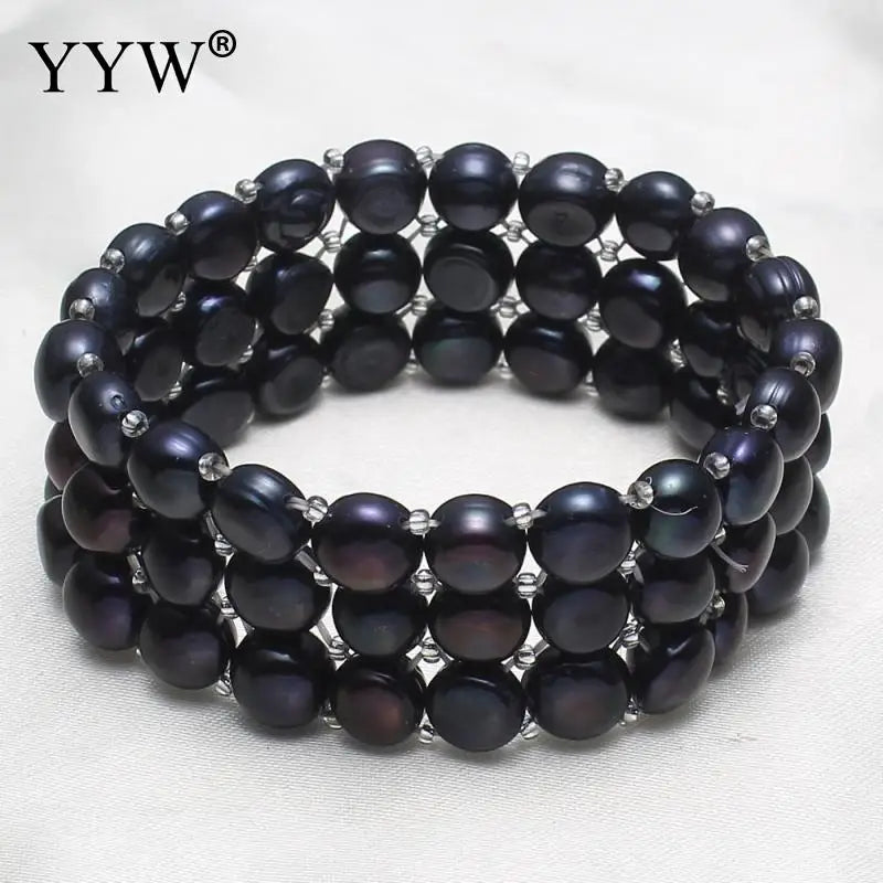 Baroque Pearl Bracelet Crystal Seed Beads Women's Jewelry Gift