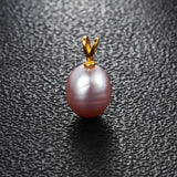 8-9mm Freshwater Pearl Rabbit Pendant 925 Sterling Silver